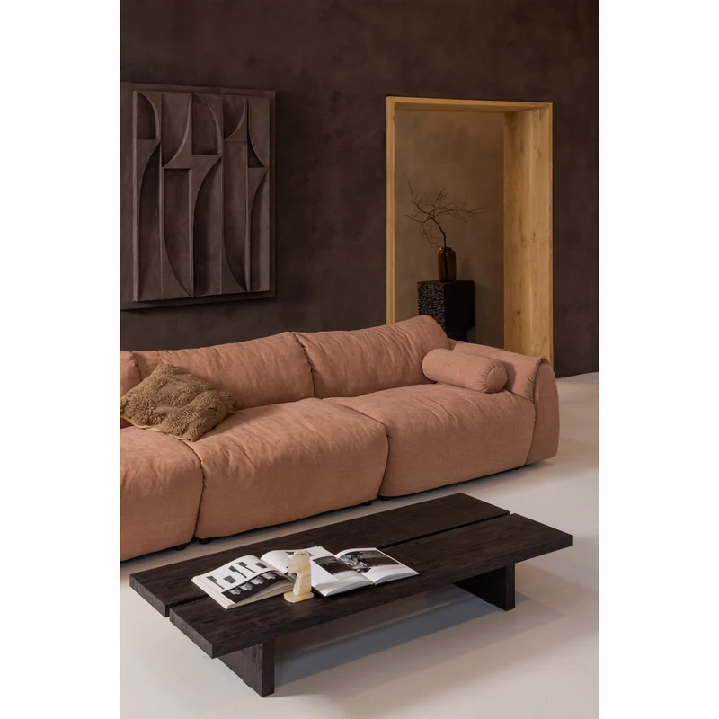 Lion couchtisch mdf dunkelbraun 140x60 cm