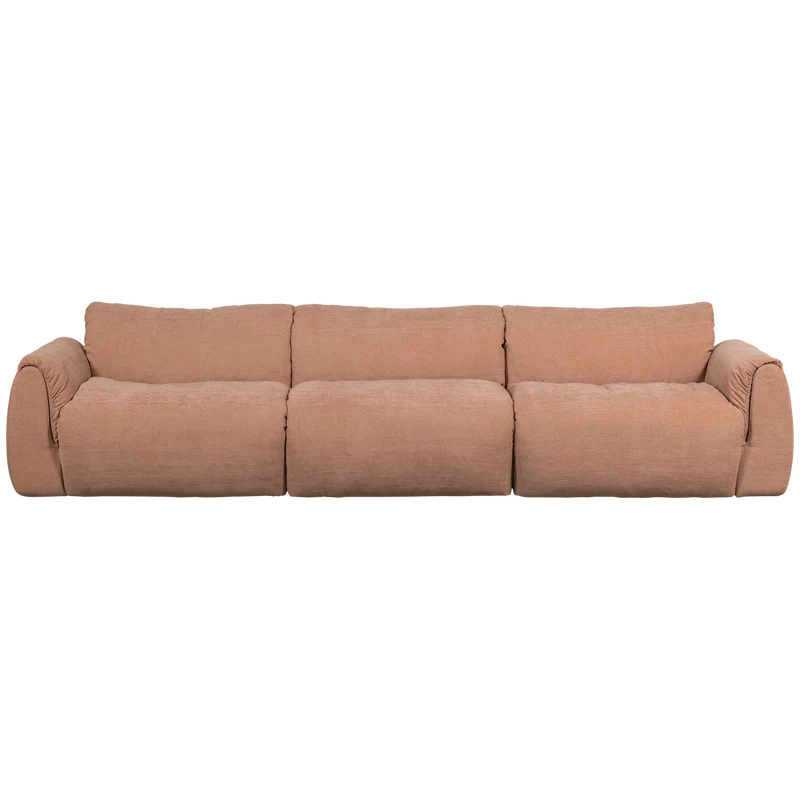 Baggy 3-sitzer gewebte chenille altrosa