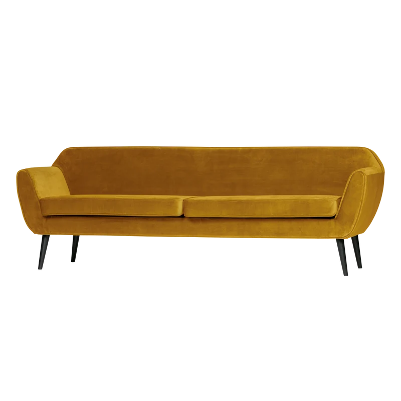 Rocco xl sofa 230 cm samt ocker