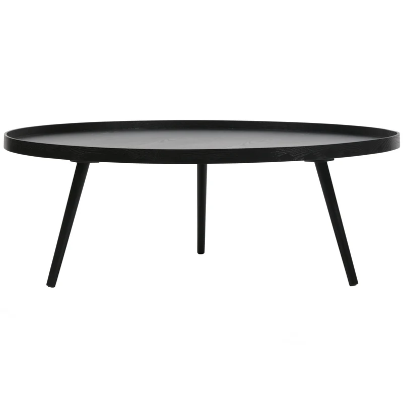Mesa XL holz beistelltisch schwarz