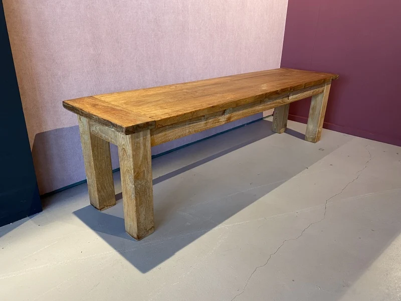 Gartenbank Teakholz, Bank Teak, Breite 120 cm