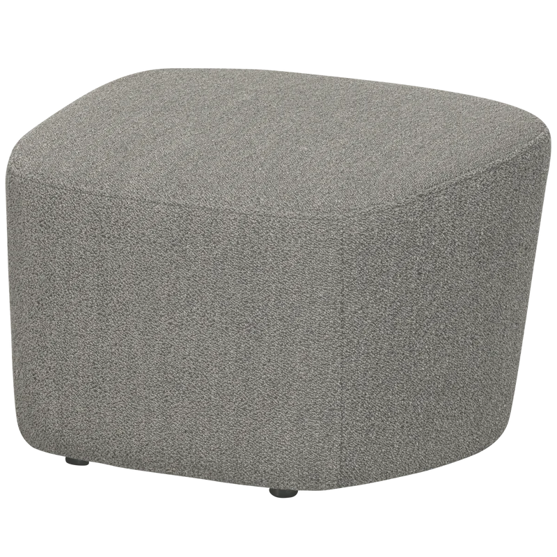 Lofty hocker bouclé grau