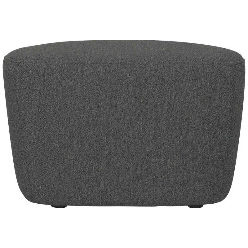 Lofty hocker bouclé stahlgrau