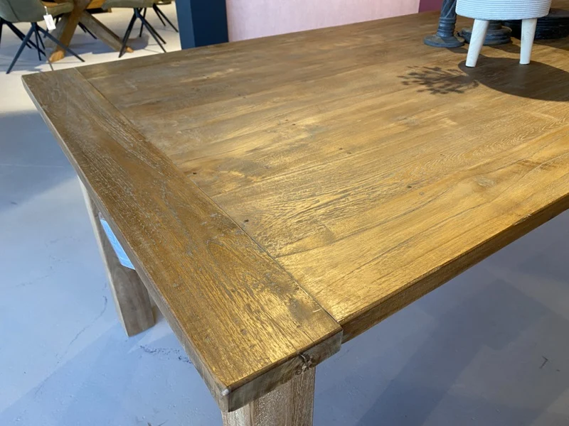 Esstisch Teakholz, Tisch Massivholz, Esstisch Massivholz, Breite 280 cm
