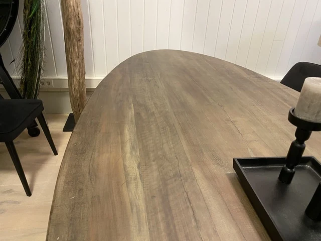 Tisch Industriedesign, Esstisch Industriedesign schwarz, Bartisch schwarz, Breite 300 cm