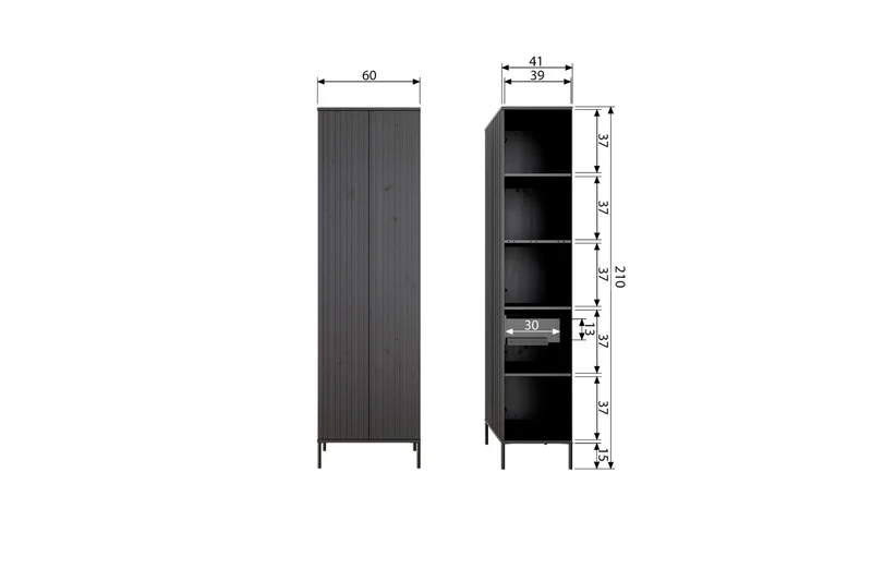 New gravure schrank schubladen asche furnier espresso