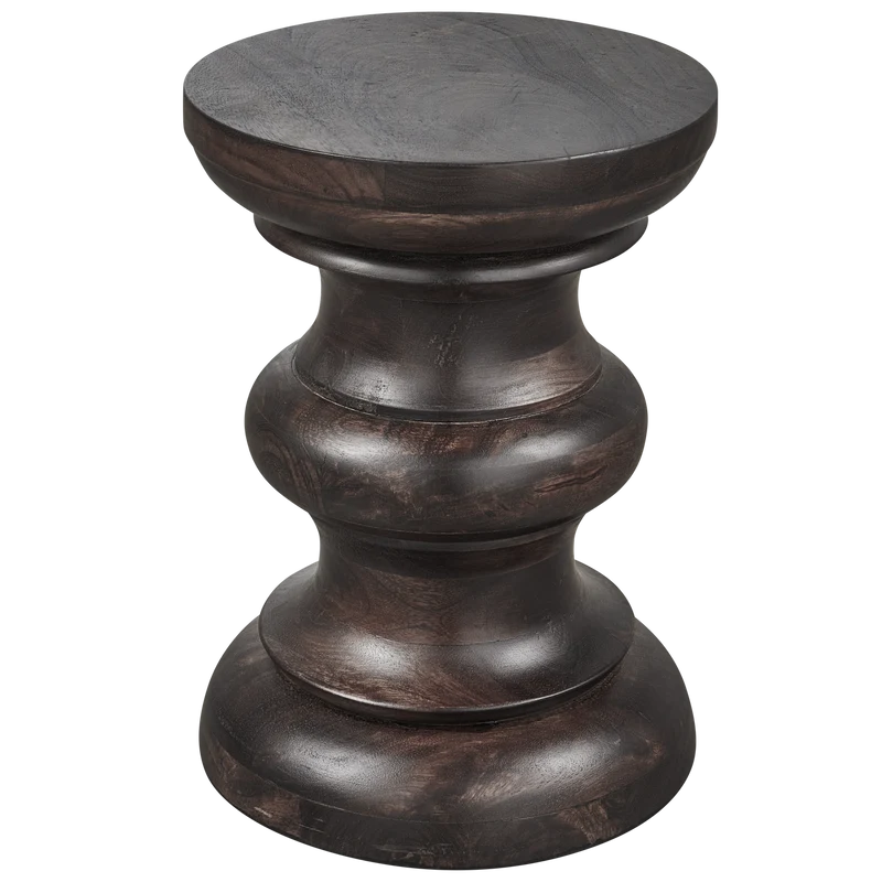 Jonah beistelltisch holz dunkelbraun 42xø30 cm