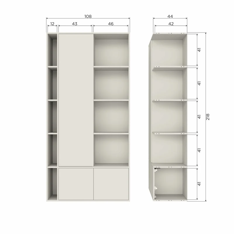 Settle Down ablageschrank 108 cm kiefer dust