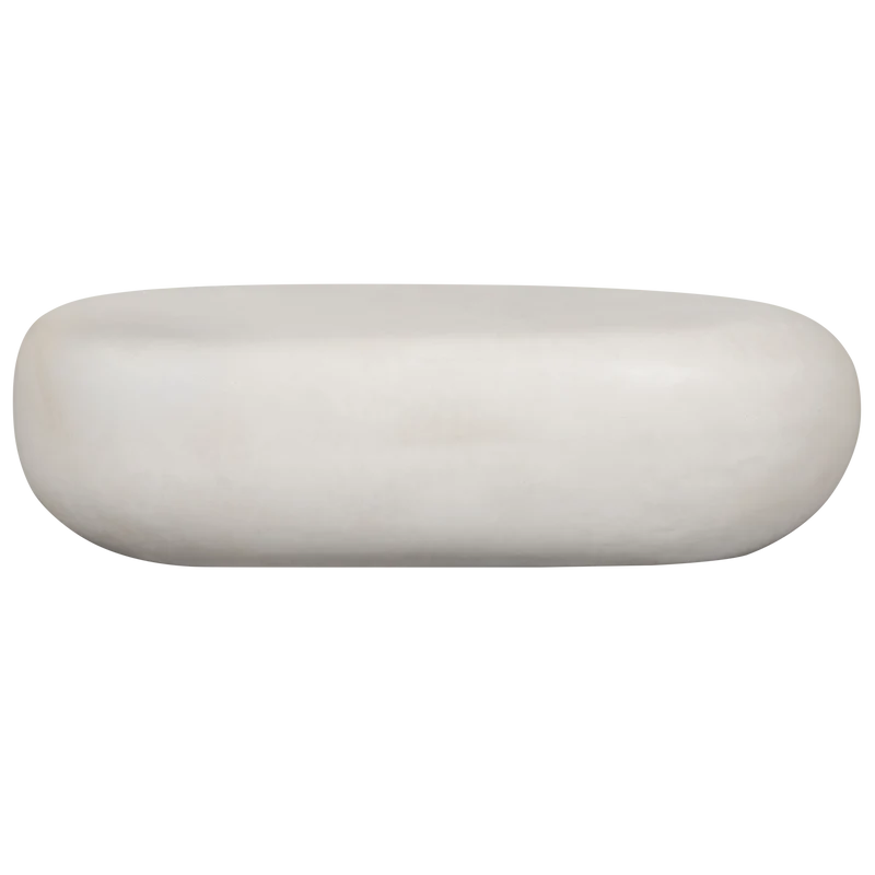 Pebble couchtisch weiss 28x100x43 cm