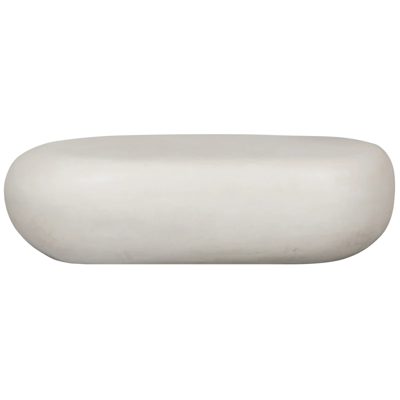 Pebble couchtisch weiss 28x100x43 cm