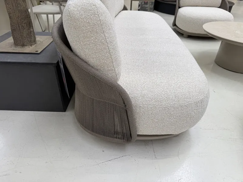 Gartensofa 3-Sitzer taupe, Breite 222 cm