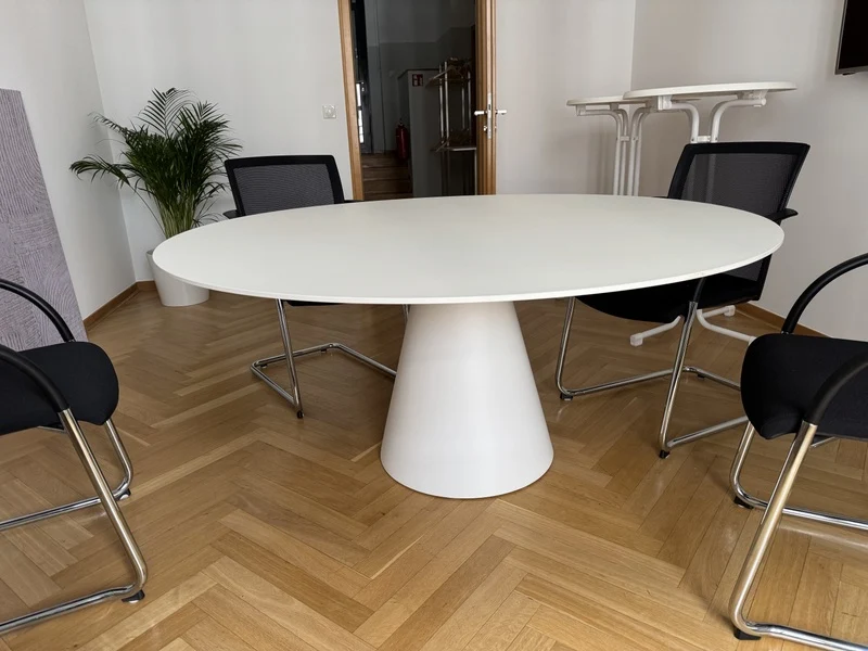 Tisch rund weiß, runder Esstisch weiß, Tisch weiß, Durchmesser 139 cm