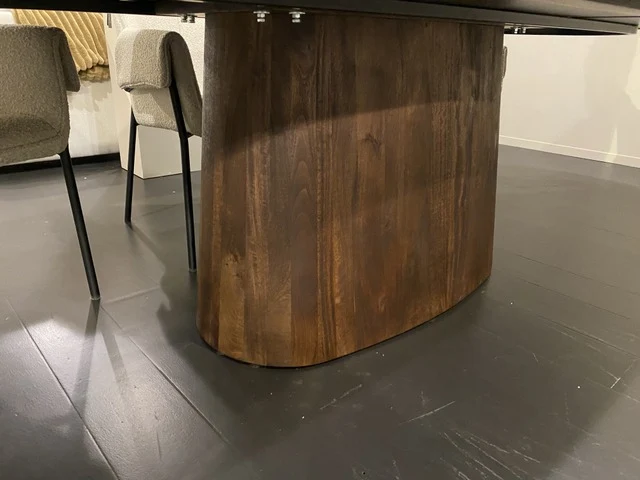 Esstisch braun Holz, Tisch Ellips Holz, Esstisch Ellips, Breite 300 cm