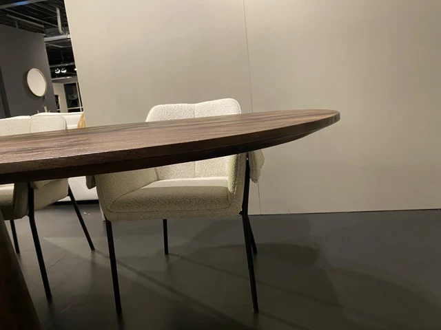 Esstisch braun Holz, Tisch Ellips Holz, Esstisch Ellips, Breite 300 cm