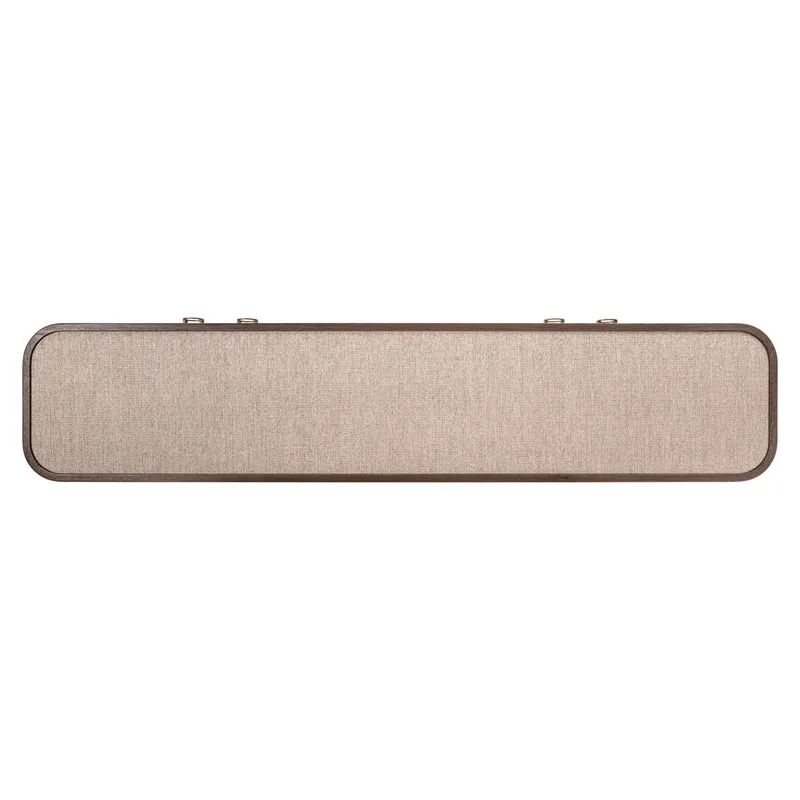 Fernsehschrank braun Textil-Bespannung, Eiche furniert, TV Schrank braun oval, Breite 190 cm