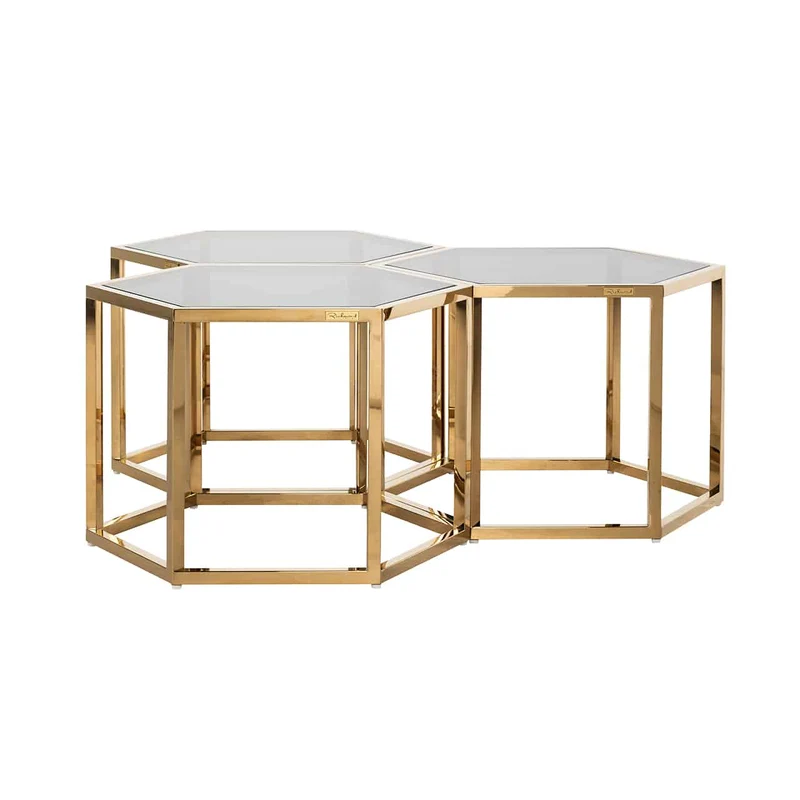 Couchtisch Gold, Glas Couchtisch Gold