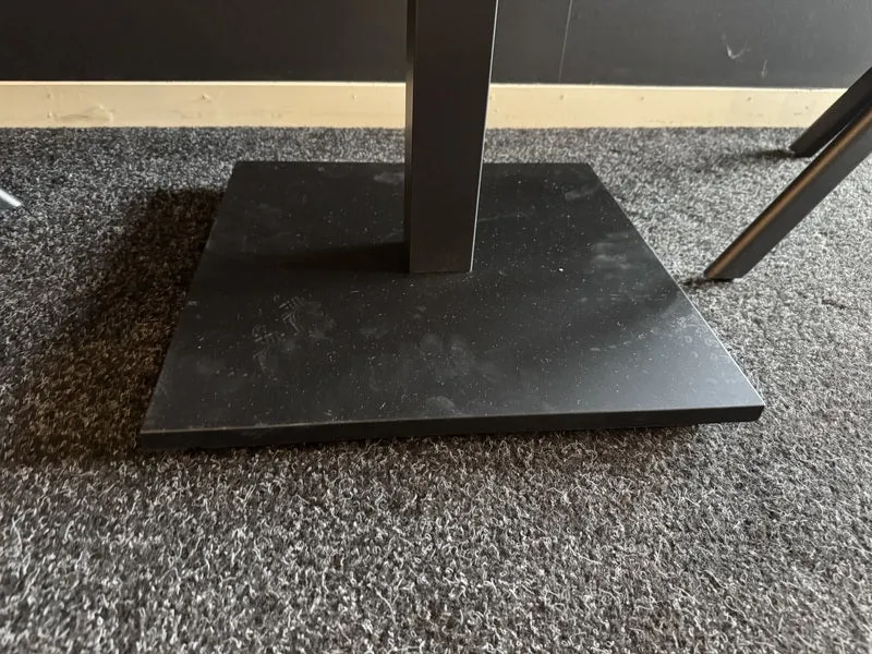 Bistrotisch Keramik-Metall, Bistrotisch anthrazit, Maße 80x80 cm
