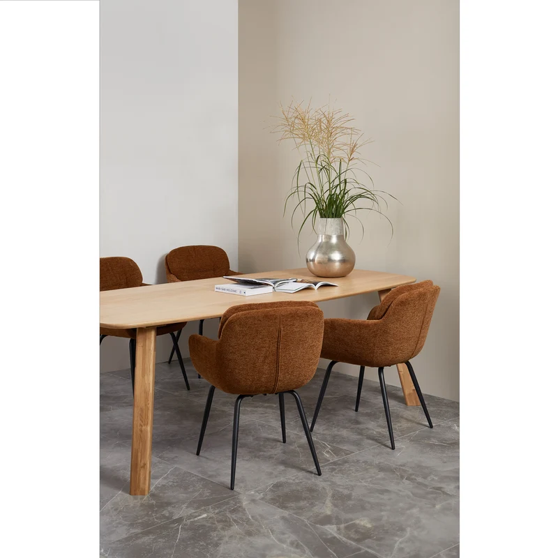 2er set - Haarlem 4-position fusse eiche transparent
