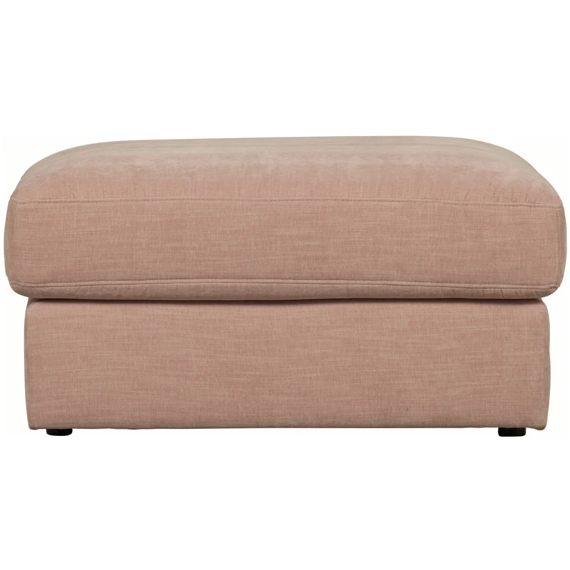 Family hocker gewebter stof rosa