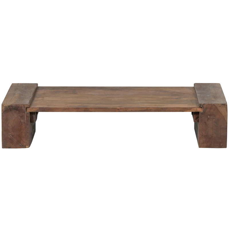 Cuno couchtisch niedrig holz dunkelbraun
