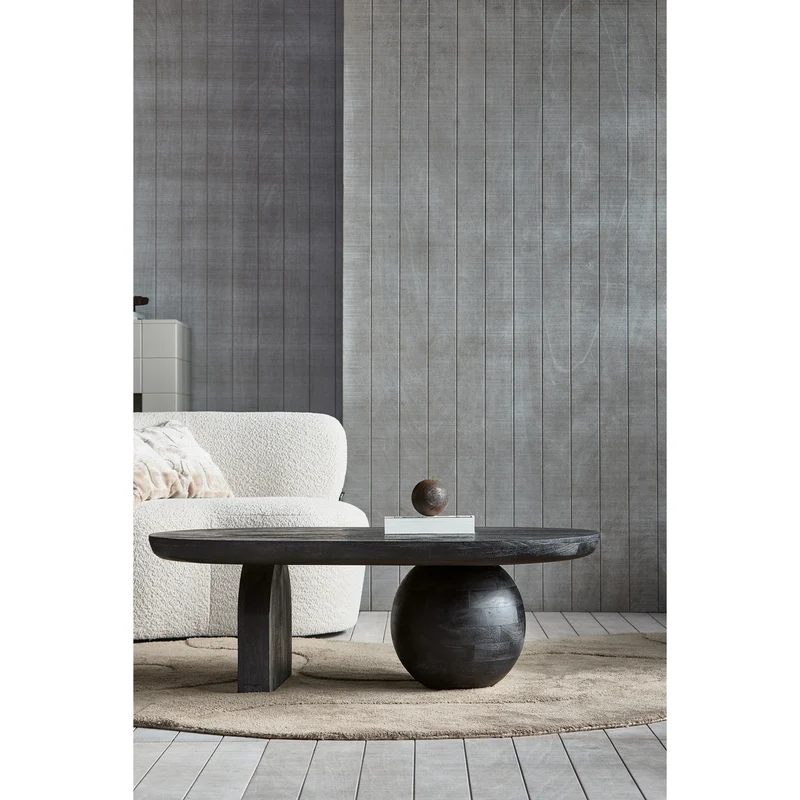 Steppe couchtisch mango holz schwarz