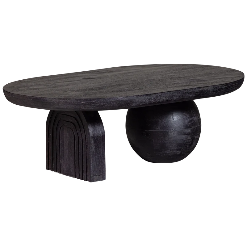 Steppe couchtisch mango holz schwarz
