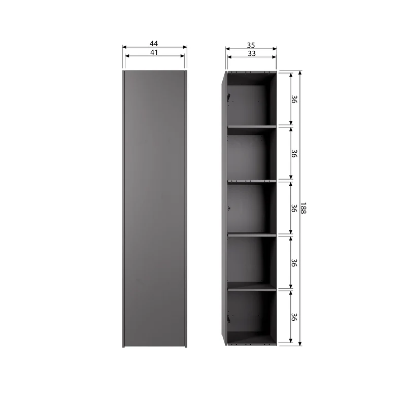 Teun lagerschrank kiefer tiefschwarz