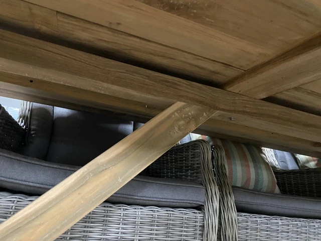 Esstisch Teak, Gartentisch Holz massiv, Länge 240 cm
