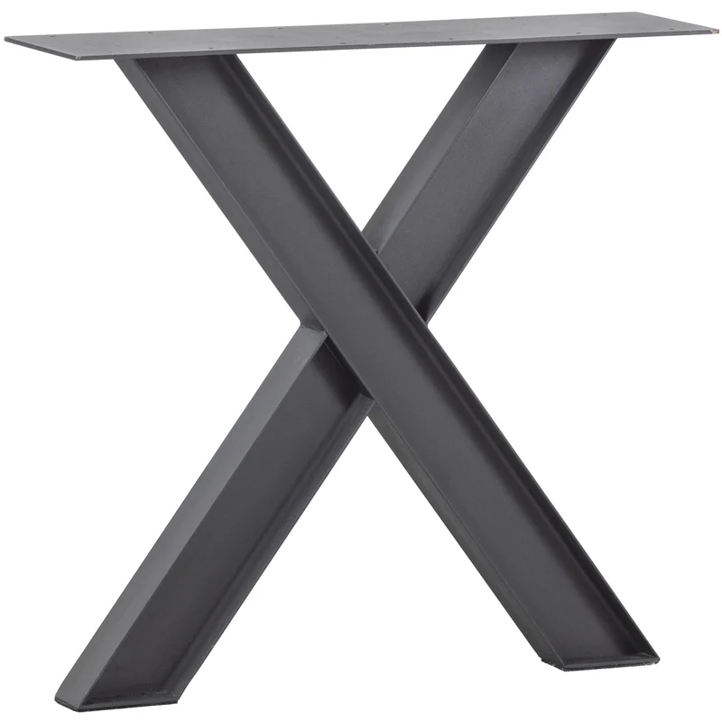 Industrial X-Fusse metal schwarz