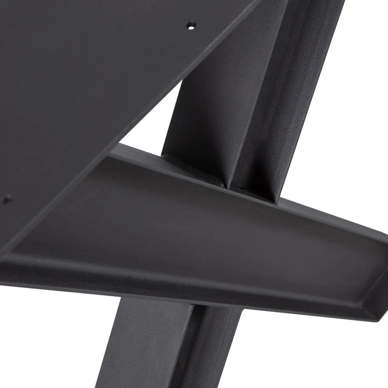 Industrial X-Fusse metal schwarz