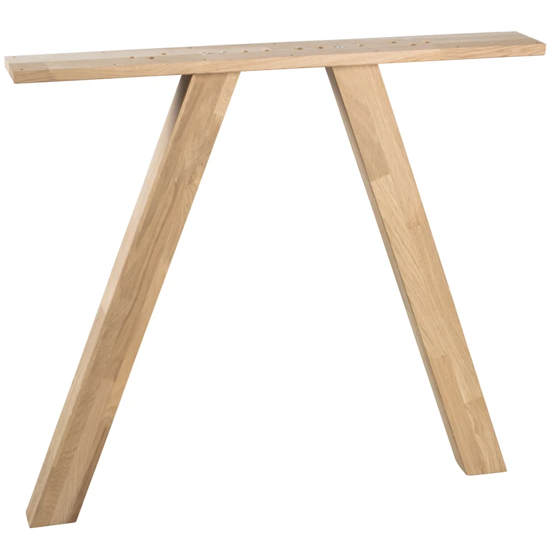 2er set - Tablo 3-position fusse viereck kd eiche