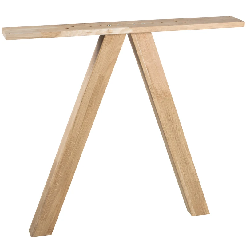 2er set - Tablo 3-position fusse viereck kd eiche