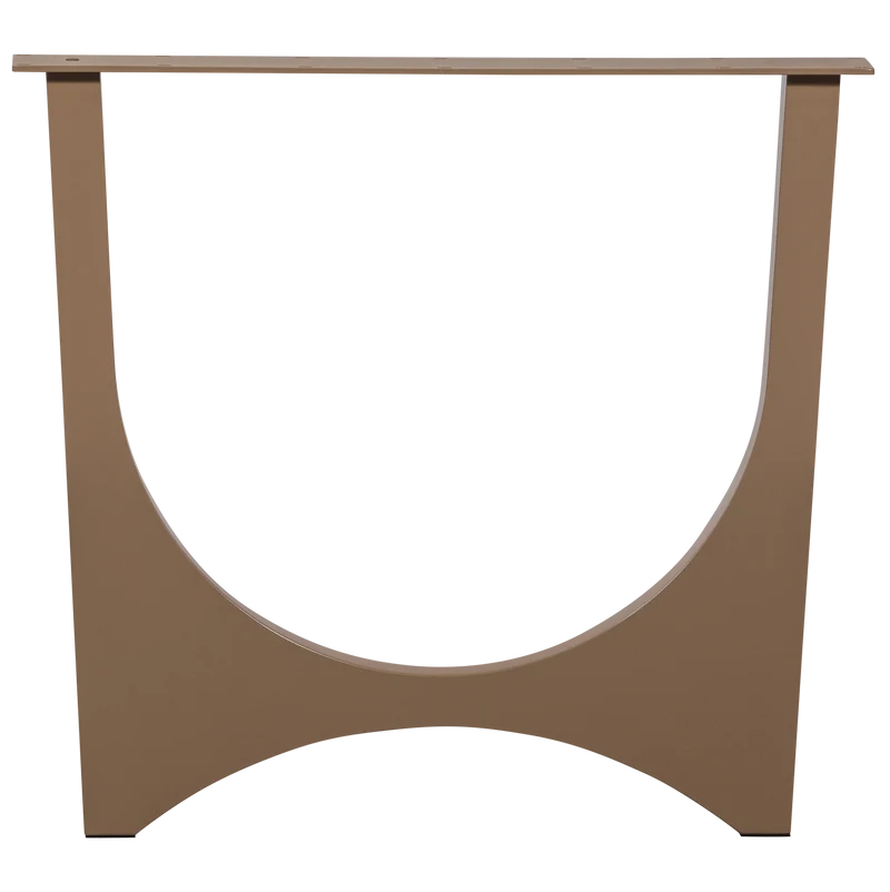 Zaandam design fusse metal dunkler sand
