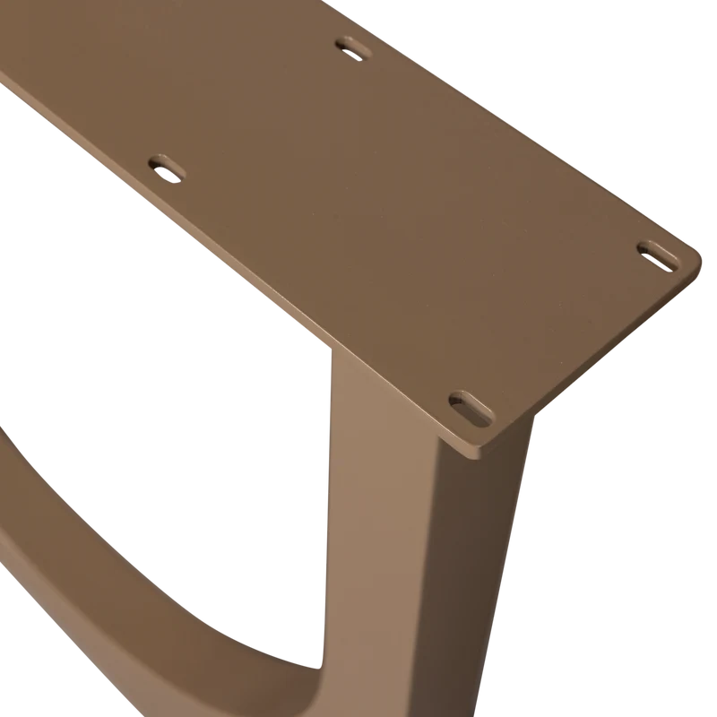 Zaandam design fusse metal dunkler sand