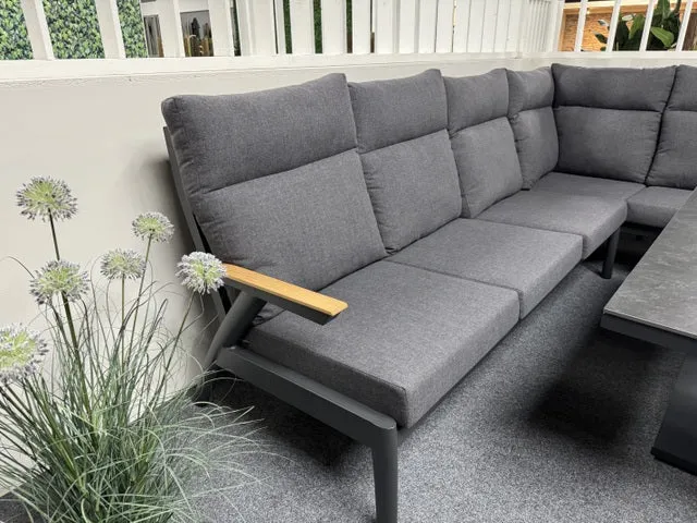 Loungsofa anthrazit, Gartensofa anthrazit, Lounge grau-anthrazit
