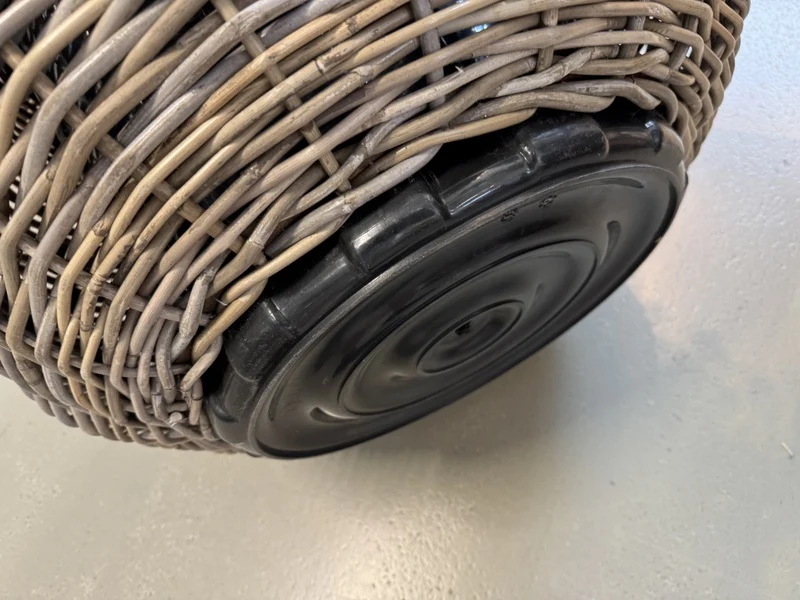 Blumentopf Rattan rund, runder Rattan Pflanzentopf, Durchmesser 57 cm