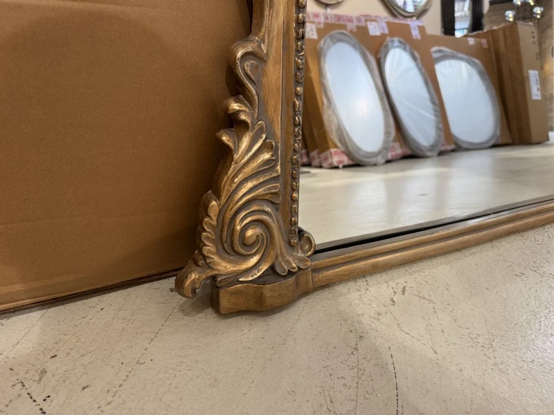 Wandspiegel XXL, Spiegel Antikgold, Wandspiegel Antikgold, Breite 165 cm