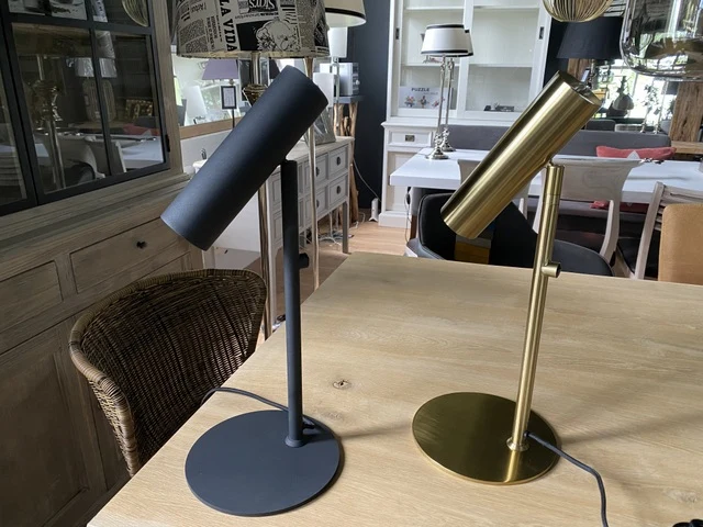 Tischlampe schwarz, moderne Tischleuchte schwarz