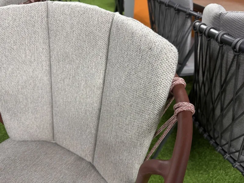 Sitzgruppe braun Esstisch-Sitzbank, 5er Set Gartentisch mit vier Gartenstühlen, Gartentisch braun-grau, Länge150 cm