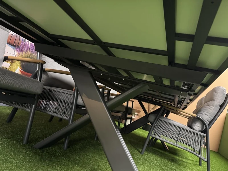 Gartentisch ausziehbar grau-anthrazit, Gartentisch Länge 340 cm