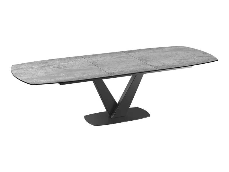Esstisch grau Keramik-Tischplatte, Esstisch ausziehbar, Tisch Keramik Tischplatte grau, Tisch ausziehbar grau, Breite 200-260 cm