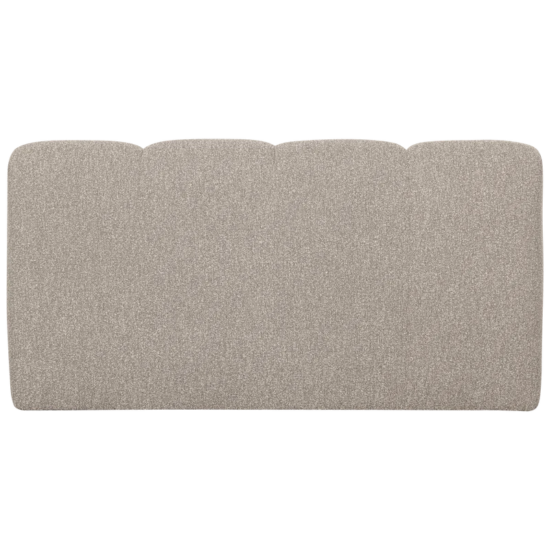 Mojo essbank 164 cm mit rückenlehne bouclé beige melange