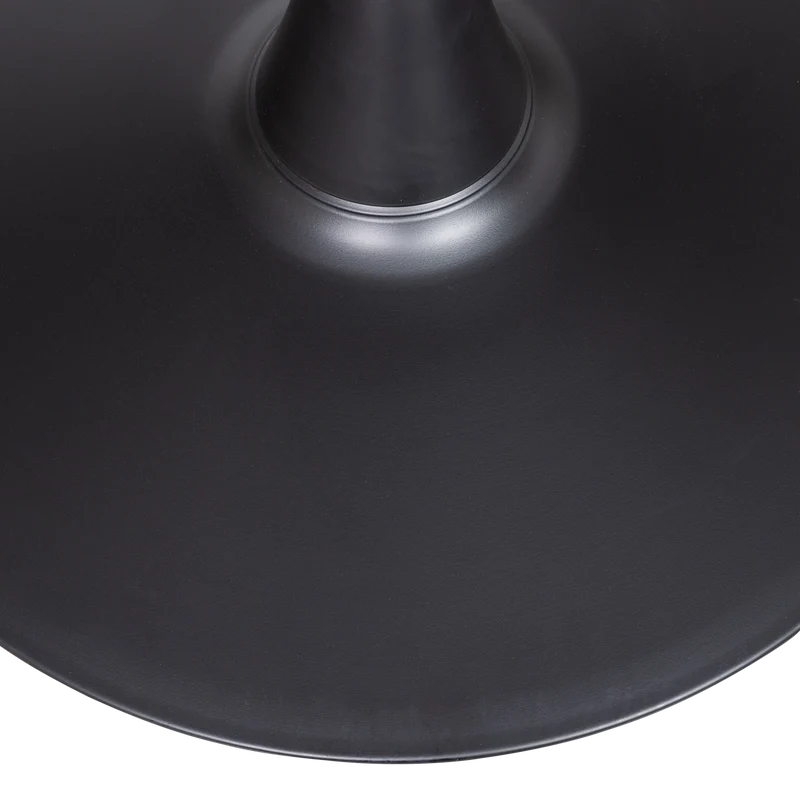 Bistro trompetenfuss metall gestell mattschwarz 72xø60 cm