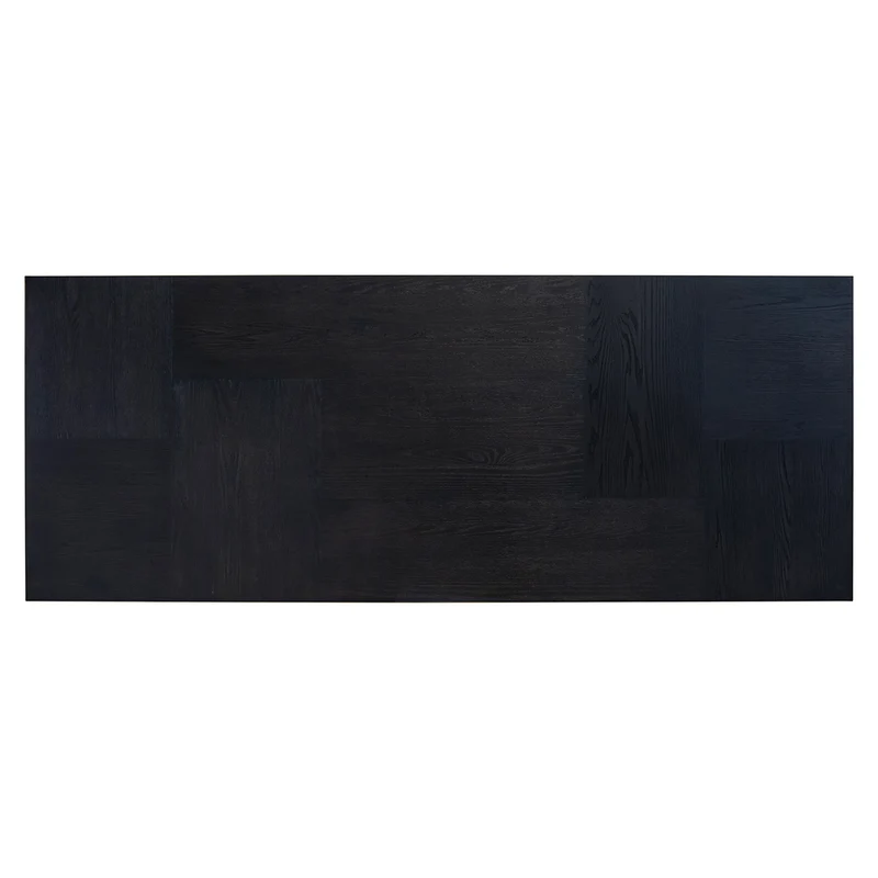 Esstisch braun Eiche furniert, Tisch dunkelbraun, Esstisch Metall-Gestell schwarz, Breite 280 cm