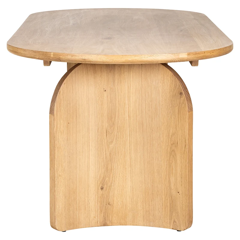 Eichentisch Eiche massiv, Esstisch Natureiche, Tisch Eiche massiv, Esstisch oval Eiche, Breite 270 cm
