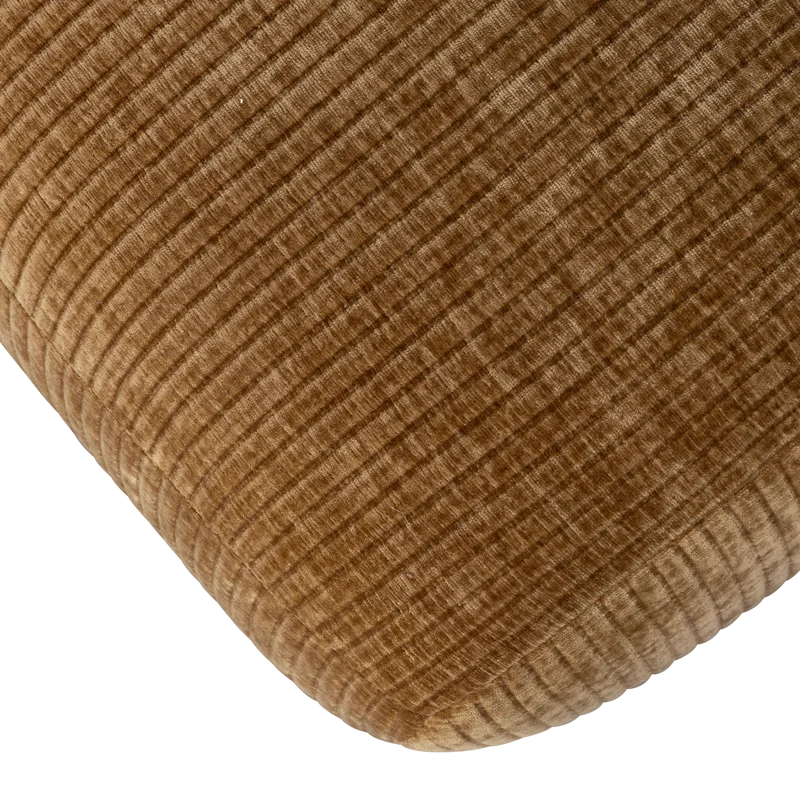 Mojo essbank 164 cm gerippter stoffhoniggelb