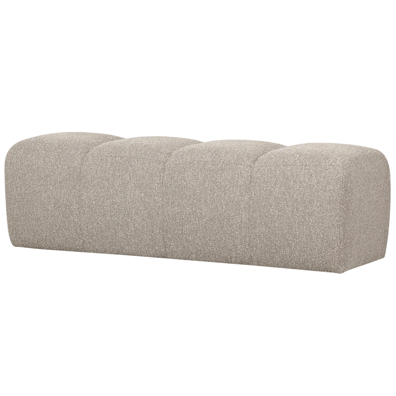 Mojo essbank 164 cm bouclé beige melange