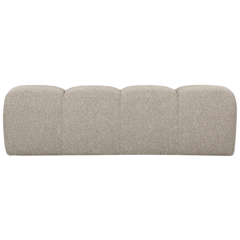 Mojo essbank 164 cm bouclé beige melange