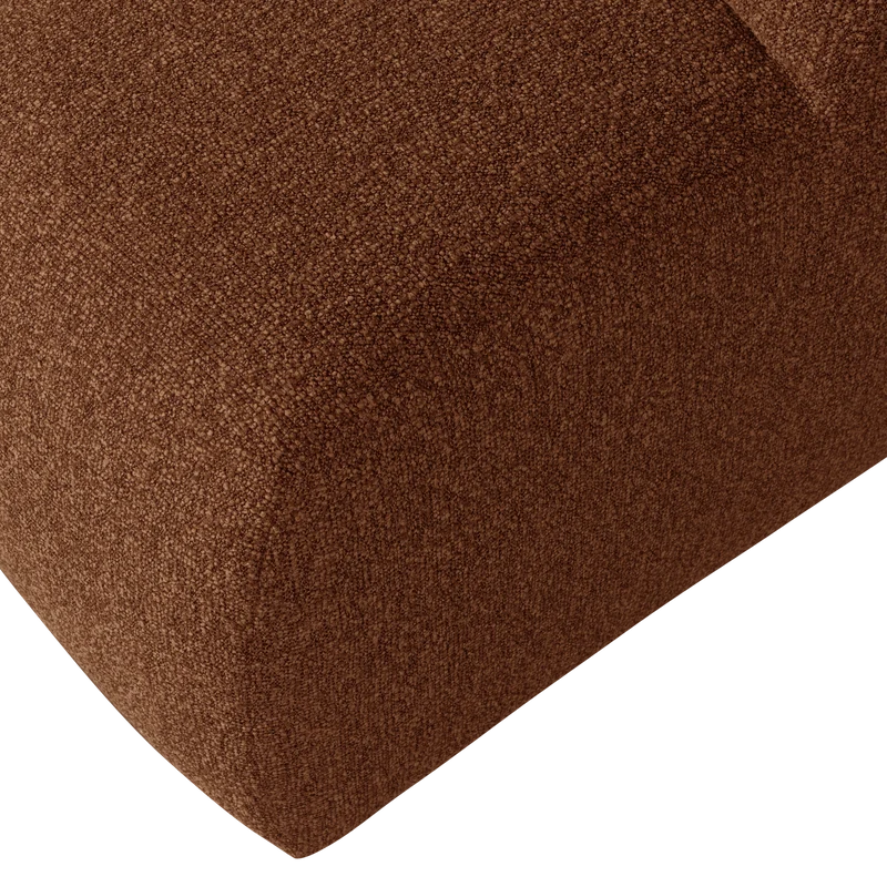 Mojo hocker 45x84x64 cm bouclé rostbraun meliert