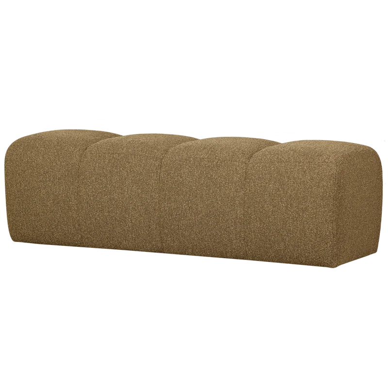 Mojo essbank 164 cm bouclé gelbbraun melange